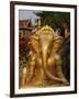 Ganesh Statue in Wat Deydos, Kompong Cham, Cambodia, Indochina, Southeast Asia-Godong-Framed Photographic Print