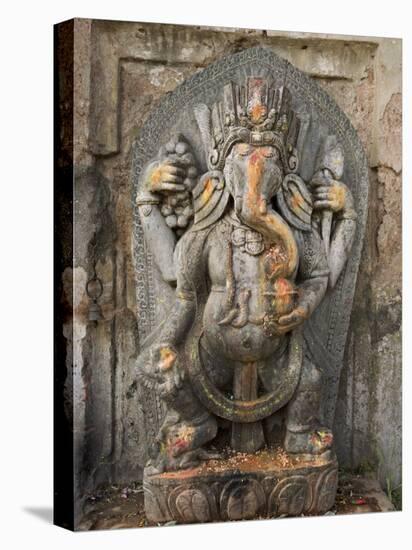 Ganesh Stone Statue, Son of Shiva and Parvati.-Don Smith-Stretched Canvas
