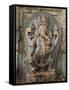 Ganesh Stone Statue, Son of Shiva and Parvati.-Don Smith-Framed Stretched Canvas