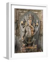 Ganesh Stone Statue, Son of Shiva and Parvati.-Don Smith-Framed Photographic Print