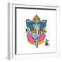 Ganesha and Mouse-Katya Ulitina-Framed Art Print