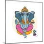 Ganesha and Mouse-Katya Ulitina-Mounted Art Print