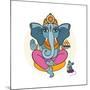 Ganesha and Mouse-Katya Ulitina-Mounted Art Print