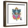 Ganesha and Mouse-Katya Ulitina-Framed Art Print