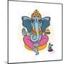 Ganesha and Mouse-Katya Ulitina-Mounted Art Print