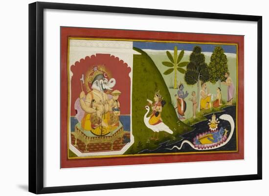 Ganesha Blessing This Endeavour-null-Framed Giclee Print