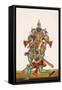 Ganesha Defeating an Evil Demon, from Thanjavur, India-null-Framed Stretched Canvas