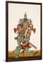 Ganesha Defeating an Evil Demon, from Thanjavur, India-null-Framed Giclee Print