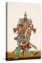 Ganesha Defeating an Evil Demon, from Thanjavur, India-null-Stretched Canvas