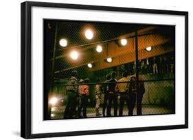 Gang Members Confront Each Other the Highway in Scene from West Side Story-Gjon Mili-Framed Photographic Print