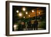 Gang Members Confront Each Other the Highway in Scene from West Side Story-Gjon Mili-Framed Photographic Print