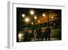 Gang Members Confront Each Other the Highway in Scene from West Side Story-Gjon Mili-Framed Photographic Print