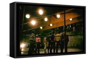 Gang Members Confront Each Other the Highway in Scene from West Side Story-Gjon Mili-Framed Stretched Canvas