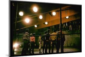 Gang Members Confront Each Other the Highway in Scene from West Side Story-Gjon Mili-Mounted Photographic Print