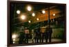 Gang Members Confront Each Other the Highway in Scene from West Side Story-Gjon Mili-Framed Photographic Print