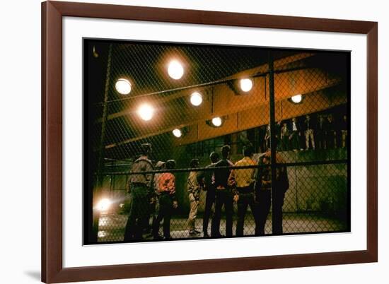 Gang Members Confront Each Other the Highway in Scene from West Side Story-Gjon Mili-Framed Photographic Print