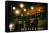 Gang Members Confront Each Other the Highway in Scene from West Side Story-Gjon Mili-Framed Stretched Canvas