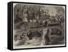 Ganges Pilgrims Passing a Ghaut-null-Framed Stretched Canvas