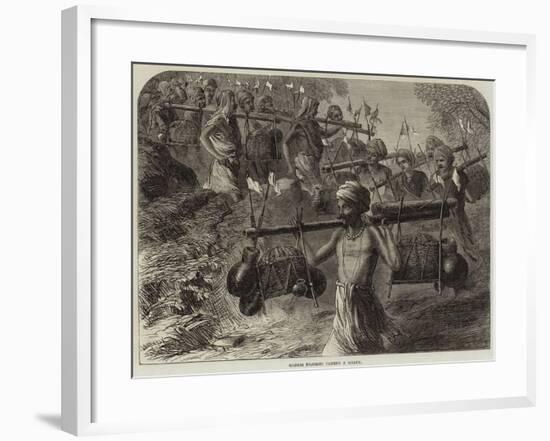 Ganges Pilgrims Passing a Ghaut-null-Framed Giclee Print