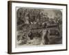 Ganges Pilgrims Passing a Ghaut-null-Framed Giclee Print