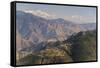 Gangotri Mountains, Garwhal Himalaya, Seen from Mussoorie Hill Station, Uttarakhand, India, Asia-Tony Waltham-Framed Stretched Canvas