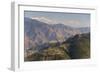 Gangotri Mountains, Garwhal Himalaya, Seen from Mussoorie Hill Station, Uttarakhand, India, Asia-Tony Waltham-Framed Photographic Print