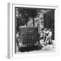 Gangster Charles "Lucky" Luciano Hurrying Toward His Car-null-Framed Photographic Print