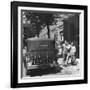 Gangster Charles "Lucky" Luciano Hurrying Toward His Car-null-Framed Photographic Print