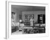 Gangster Mickey Cohen Standing in His Lavishly Furnished Living Room-Ed Clark-Framed Photographic Print