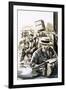 Gangsters Fight It Out with the Fbi-null-Framed Giclee Print