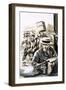 Gangsters Fight It Out with the Fbi-null-Framed Giclee Print