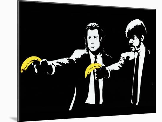 Gangsters With Bananas-null-Mounted Poster