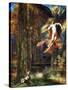 Ganymede, 1886 (W/C and Gouache on Paper)-Gustave Moreau-Stretched Canvas