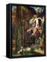 Ganymede, 1886 (W/C and Gouache on Paper)-Gustave Moreau-Framed Stretched Canvas