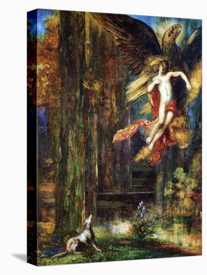 Ganymede, 1886 (W/C and Gouache on Paper)-Gustave Moreau-Stretched Canvas