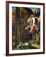 Ganymede, 1886 (W/C and Gouache on Paper)-Gustave Moreau-Framed Giclee Print