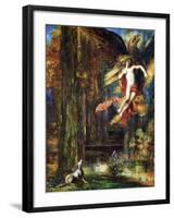 Ganymede, 1886 (W/C and Gouache on Paper)-Gustave Moreau-Framed Giclee Print