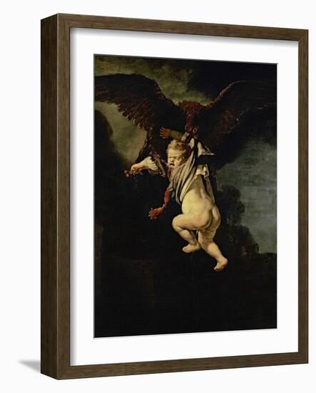 Ganymede in the Claws of the Eagle (Zeus), 1635-Rembrandt van Rijn-Framed Giclee Print