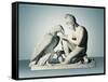 Ganymede with Eagle of Zeus-Bertel Thorvaldsen-Framed Stretched Canvas