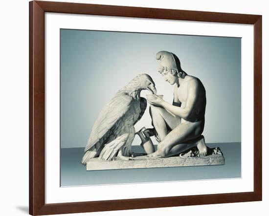 Ganymede with Eagle of Zeus-Bertel Thorvaldsen-Framed Giclee Print