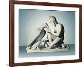 Ganymede with Eagle of Zeus-Bertel Thorvaldsen-Framed Giclee Print