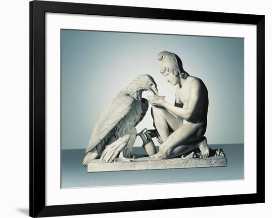 Ganymede with Eagle of Zeus-Bertel Thorvaldsen-Framed Giclee Print