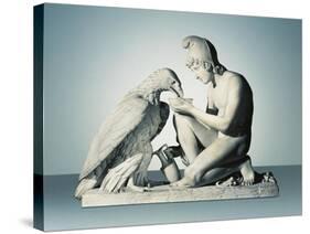 Ganymede with Eagle of Zeus-Bertel Thorvaldsen-Stretched Canvas