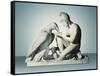 Ganymede with Eagle of Zeus-Bertel Thorvaldsen-Framed Stretched Canvas