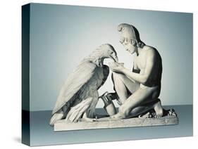 Ganymede with Eagle of Zeus-Bertel Thorvaldsen-Stretched Canvas