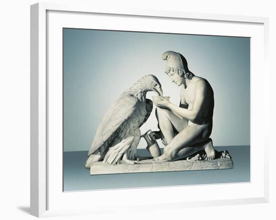 Ganymede with Eagle of Zeus-Bertel Thorvaldsen-Framed Giclee Print