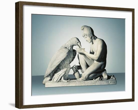 Ganymede with Eagle of Zeus-Bertel Thorvaldsen-Framed Giclee Print