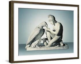 Ganymede with Eagle of Zeus-Bertel Thorvaldsen-Framed Giclee Print