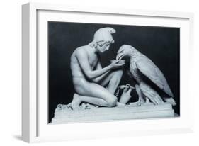 Ganymede with the Eagle of Jupiter, 1817-Bertel Thorvaldsen-Framed Giclee Print