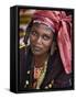 Gao, A Songhay Woman at Gao Market with an Elaborate Coiffure Typical of Her Tribe, Mali-Nigel Pavitt-Framed Stretched Canvas